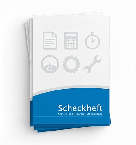 Lobsing KFZ Servicehefte Vorteilspack (50 Stück) - Universal Scheckhefte FÜR ALLE KFZ Hersteller geeignet, kompaktes DIN A5 Format, blanko und neu [Made in Germany]