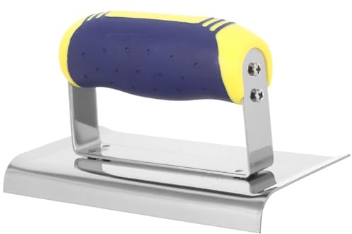 KONTONTY Cazzuola per Angoli in Cartongesso in Acciaio Inox Manico Ergonomico, Frattazzo per Lisciare Muri, Utensile Manuale per Finitura Intonaco e Riparazione Bordi Pareti per Uso