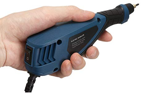 Di Tutto Per Tutti® Penna per Incisione Elettrica 25W con 6 Velocità Regolabili, Punte in Carburo di Tungsteno, Incisore Professionale per Legno, Metallo, Vetro e Ceramica Portatile e Preciso