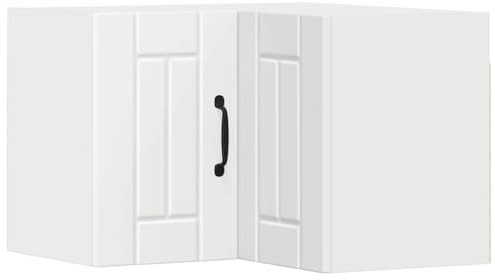 Mhdvray Frontale per lavastoviglie Lucca in bianco, elegante mascherina in legno, moderna piastra frontale per lavastoviglie da incasso in cucina, 57 x 57 x 40 cm