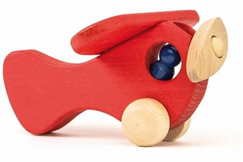 Flugzeug rot aus Holz