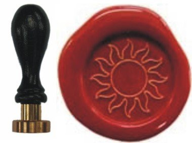 Siegel Stempel Petschaft Sonne 24 mm