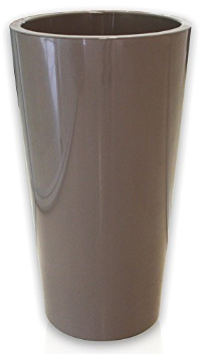 Euro3Plast 2785.G9 Pflanztopf Tuit, Durchmesser 33 cm, taupe