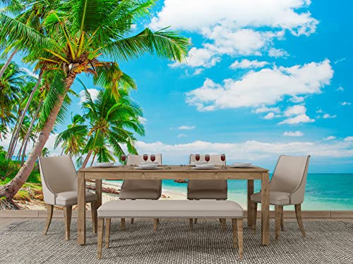 Oedim Fotomural vinilo pared Playa Varias Medidas 400x300cm | Decoración de comedores, salones | Motivos Paisajísticos | Urbes, Naturaleza, Arte | Multicolor | Diseño Elegante
