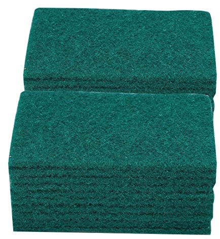 sourcing map 20uds Estropajo Estropajo Anti-Arañazos Estropajo Esponja Estropajo Estropajo 6X4 para Estropajo Cocina, Lavavajillas, Verde 1