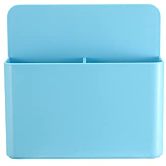 Magnetischer Wand-Organizer aus ABS – ideal für Klimaanlagen-Fernbedienungen, Marker, Whiteboard-Radierer & Scheren, ohne Bohren (Blau)