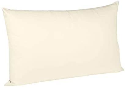 sleepling Satin Kissenbezug, Kissenhülle Seitenschläferkissen aus 100% seidig weicher Baumwolle, Bezug Stillkissen, 60 Grad, Ökotex 100, Made in EU, 40 x 145 cm, Creme