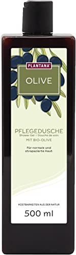 PLANTANA® Duschgel mit Bio-Olive 500 ml | reinigt sanft | schützt die Haut | spendet Feuchtigkeit | dermatologisch getestet | vegan | Fair Trade | aus biologischem Ursprung und Anbau | Große Flasche