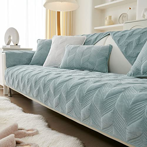 WYJHNLBEDC Sofa/Couch überzug/Sofabezug/überwurfdecke, Sofaschutz Decke | Warmer Super Weicher Samt Sofaschoner Decken rutschfest, L/U Form/Ecksofa 3/2/1 Sitzer, Sofaschutz Hund Kratzschutz Katze