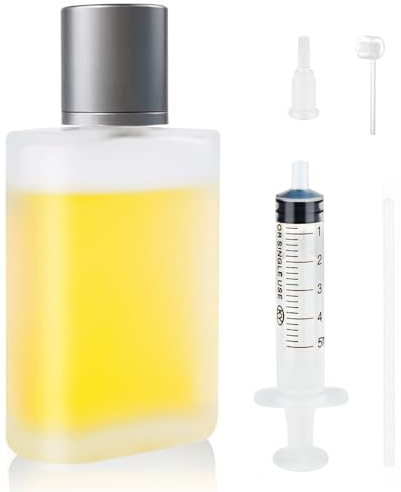 Bohoray 100ml Flacon Vaporisateur Verre, Vaporisateur Huile Essentielle, Vaporisateur Parfum Vide, Flacon Parfum Vide, Flacon Spray Vide Avec Entonnoirs, Seringues, Cathéter, Presseur