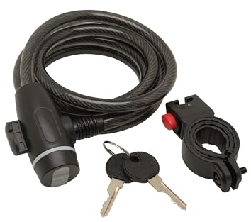 Sterling 10mm 1.8m Self Coiling Locking Cable & Bike Mounting Kit