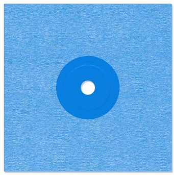 Isolbau Wandmanschette P3 Blau - 50 Stück 120 mm Dichtband - Wasserdichte Manschette für Sanitär, Dusche, Bad, Fliesen, Abdichtung Dichtmanschette für Innen- & Außenbereich