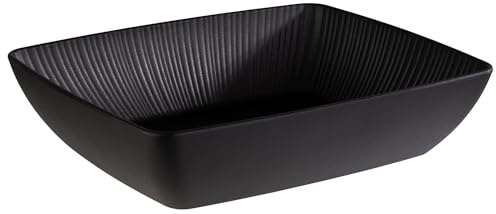 APS 85276 GN 1/2 Schale -NERO- in schwarz, 32,5 x 26,5 cm, Höhe 7,5 cm, 3,5 Liter