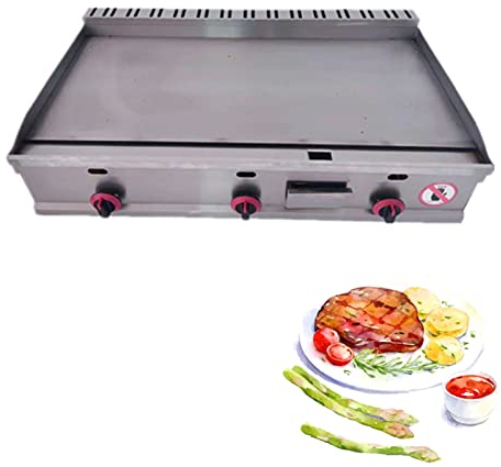 Plancha Comercial De Gas Propano, Parrilla Portátil De Acero Inoxidable Con Parte Superior Plana, Cook Rite Resistente De Acero Inoxidable Con Parte Superior Plana Para Restaurante, Parrilla Fácil D