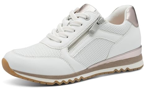 Marco Tozzi Baskets pour Femme 2-23782-41 - Blanc/Rose - Taille 38 EU, Rose Blanche., 38 EU