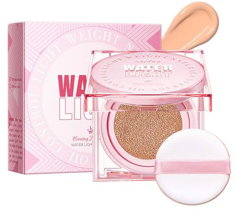 Mask Fit Cushion, CC Cream Air Cushion für Makelloses Makeup, Volle Deckkraft Foundation, Feuchtigkeitsspendend Grundierung für Natürlichen Hautton, Concealer Versteckt Falten & Linien für Ganzen Tag