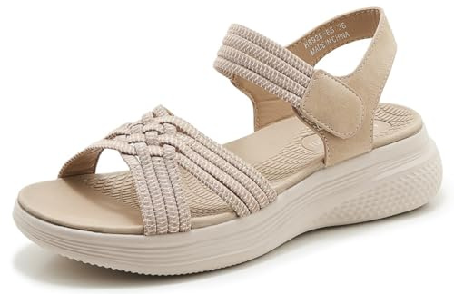SMajong Sandalias Deportivas Ortopedicas para Mujer Sandals Planas de Verano Zapatos de Playa Casual Sandalias para Caminar Moda