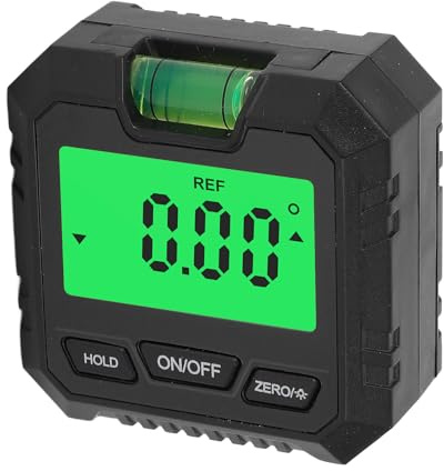 Box Digital Level, Digitaler Winkelmesser mit hinterbeleuchtetem LCD-Display, invertiertes Display 360-Grad-Bereich, Mini-Winkelmessgerät für CAD-Design, Linienlaser