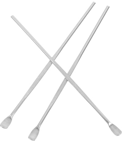 Cucchiaino per Cerume in Acciaio Inox, Set 3 Pezzi Argento | Lunghezza 8cm, Pratico da Portare Sé, Uso Semplice per Pulizia Quotidiana