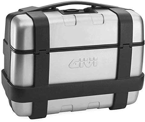 GIVI TRK33N Case Trekker Side Alluminio, 33 Liter | Material Aluminium, Fiberglas, verstärktes Technopolymer; Maße 526 × 230 × 411 mm, max. 10 kg Zuladung, Sicherheitsschloss