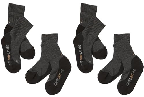 Camano Jungen 3721-05 Socken, Schwarz (Black + Anthracite 05 ), 31-34 EU