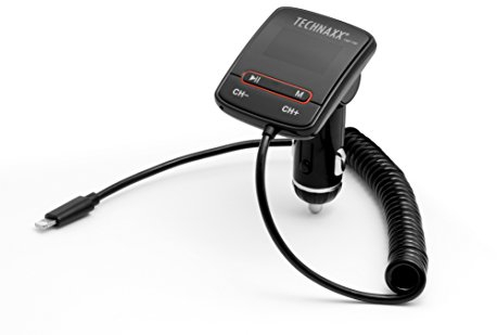 Technaxx FMT700 FM-Transmitter mit Lade-/Musikwiedergabefunktion, iPhone Ladegerät, 4546
