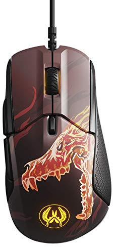 SteelSeries Rival 310 - optische Gaming-Maus - RGB-Beleuchtung - 6 Tasten - seitliche Gummigriffe - integrierter Speicher - CS:GO Howl