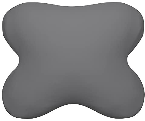 Edda Lux® Bezug passend für Tempur All-Around Kissen, 60x50 cm, in Schiefer | Jersey Kissenbezug für Schmetterlingskissen aus 100% Baumwolle mit Reißverschluss für Kopfkissen in 60/56 x 50/48 cm