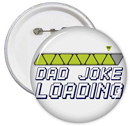 Anstecker für Vater als Scherzartikel, Art-Deco-Geschenk, 5 Stück