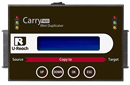UReach PRO118 1to1 Duplicador de Disco Duro Independiente Estación de Acoplamiento de Disco Duro Copiadora para 2.5 3.5 IDE SATA mSATA NGFF HDD SSD Copiadora y borrador de datos