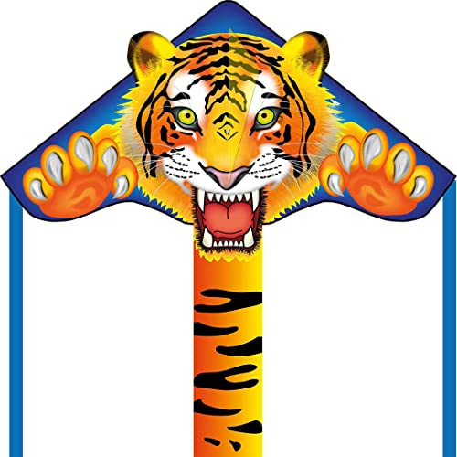 HQ Simple Flyer Tiger 85cm Kinderdrachen ab 5 Jahre für wenig Wind