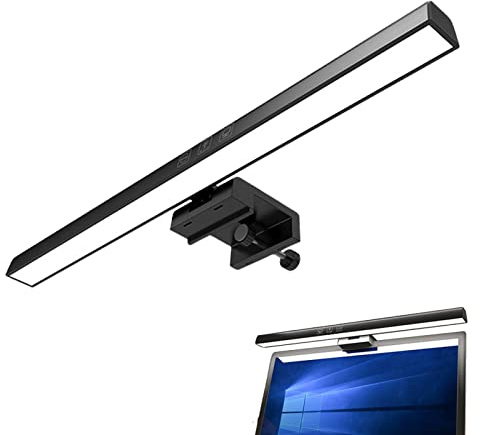 Eastuy Luce del Monitor del Computer - Lampade Monitor da scrivania - Lampada da scrivania a LED per la Cura degli Occhi con Regolazione Continua per Monitor per Computer, luminosità Regolabile