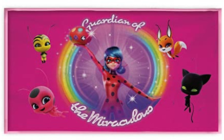 Aymax - Tapis en Mousse - Miraculous Ladybug - Guardian of the Miraculous - Rosa - 40x70cm