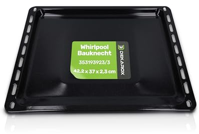 DEKAROX Bandeja de horno esmaltada para AEG Electrolux Juno Zanussi Zanker 353193923/3 353193923/3 3531939233