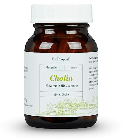 BioProphyl® Cholin - 250 mg Cholin aus VitaCholine® - 120 Kapseln - Cholin Kapseln hochdosiert