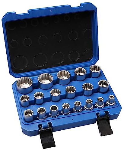 Dariokki 19-Teiliger 12-Steckschl¨¹sselsatz Reparaturwerkzeuge Teile Zubeh?r 8-32 mm