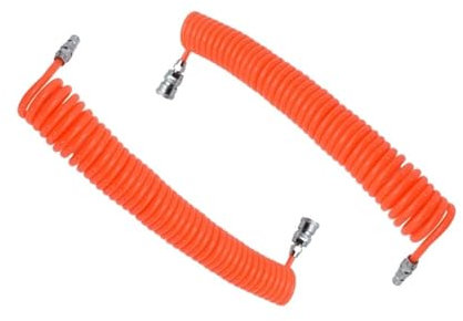 Hose for Compressor Air Tool 8mm 10mm12mm 6M 9M 12M 8x5 12x8 High Pressure PU Tube Pipe Gas Spring Pneumatic Telescopic Spiral (Color : 8X5without Connector, Size : 15M)