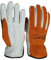 Escort Tools® Heavy Duty Leather Work Gloves for Men Women Thorn Proof Gardening Multi-Purpose Safety Working Gloves Tig Mig Welding Gloves (Orange, XL)