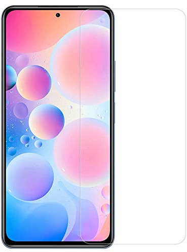 FIABANO [2 paquetes] Protector de pantalla de vidrio templado para Xiaomi Poco F3, protector de pantalla transparente HD para Xiaomi Poco F3