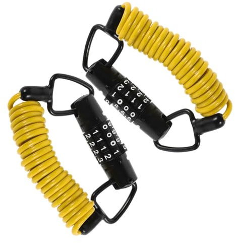 Toddmomy Fahrradschloss Mit Zahlenkombination Flexibles Stahlkabel Diebstahlsicherung Einziehbar Für Fahrrad Roller Helm Und Gepäck