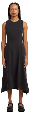G-STAR Femme Robe Corset Flare, Noir (dk black gd D27331-E078-B564), XS
