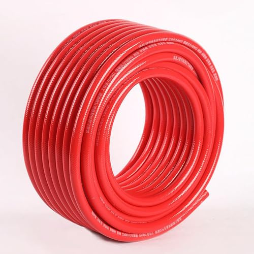 Yiustldd Tuyau De Chalumeau De Soudage, Tuyau De Chalumeau Oxyacétylénique 10 Mm, Tuyaux De Chalumeau De Découpe, Tuyau De Soudage Et De Découpe Haute Pression Ignifuge,Rouge,5 Meter