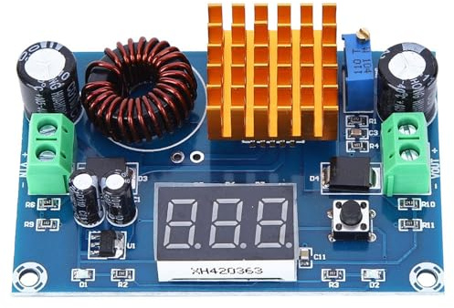 Convertidor Elevador DC - DC 4-35V a 5-45V, Módulo de Alimentación, 5A - Alta Corriente de Salida, Disipador de Calor, para Equipos Eléctricos y Paneles Solares