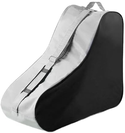 Nankoyal Ice Skate Bag - Adjustable Shoulder Strap Large Carrier - with Zipper Hockey Skate Bag Oxford Fabric - for Children Boys Girls Kids Shoes