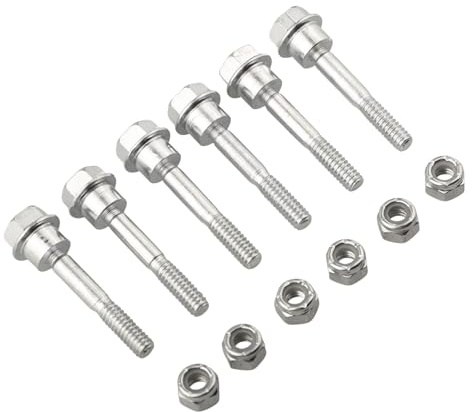 Gettimore Schneepflug-Scherschraubenmutter-Set, 12-teiliges Edelstahl-Ersatzteil, kompatibel mit 588077501