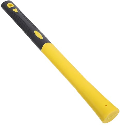 JHKNNK Fiberglass Hammer Handle Replacement Yellow Plastic Sleeve Sturdy Shockproof Grip Suitable for Repairing Handheld Sledgehammer Tools