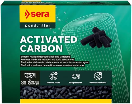 sera Pond Activated Carbon 2 kg | Spezial-Aktivkohle für Teiche | Entfernt Arzneimittelreste, Umweltgifte & Pestizide | pH-neutral & nebenwirkungsfrei | Bis zu 6 Wochen wirksam