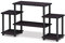 Furinno Turn-N-Tube No Tools Entertainment Center, TV Unit, TV Stands, Dark Walnut