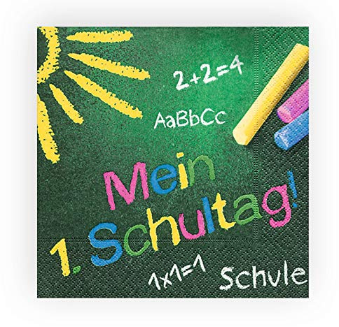 Unbekannt 20 Serviette Lunch Mein 1. Schultag 33x33 cm,