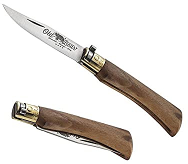 ANTONINI Amikado - Couteau pliant Old Bear personnalisé d'un prénom, Cadeau pour homme ou femme